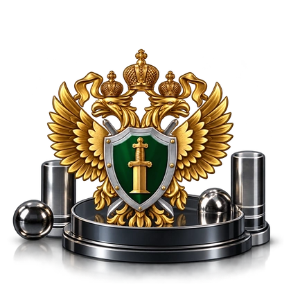 Герб прокуратуры с зелёным щитом